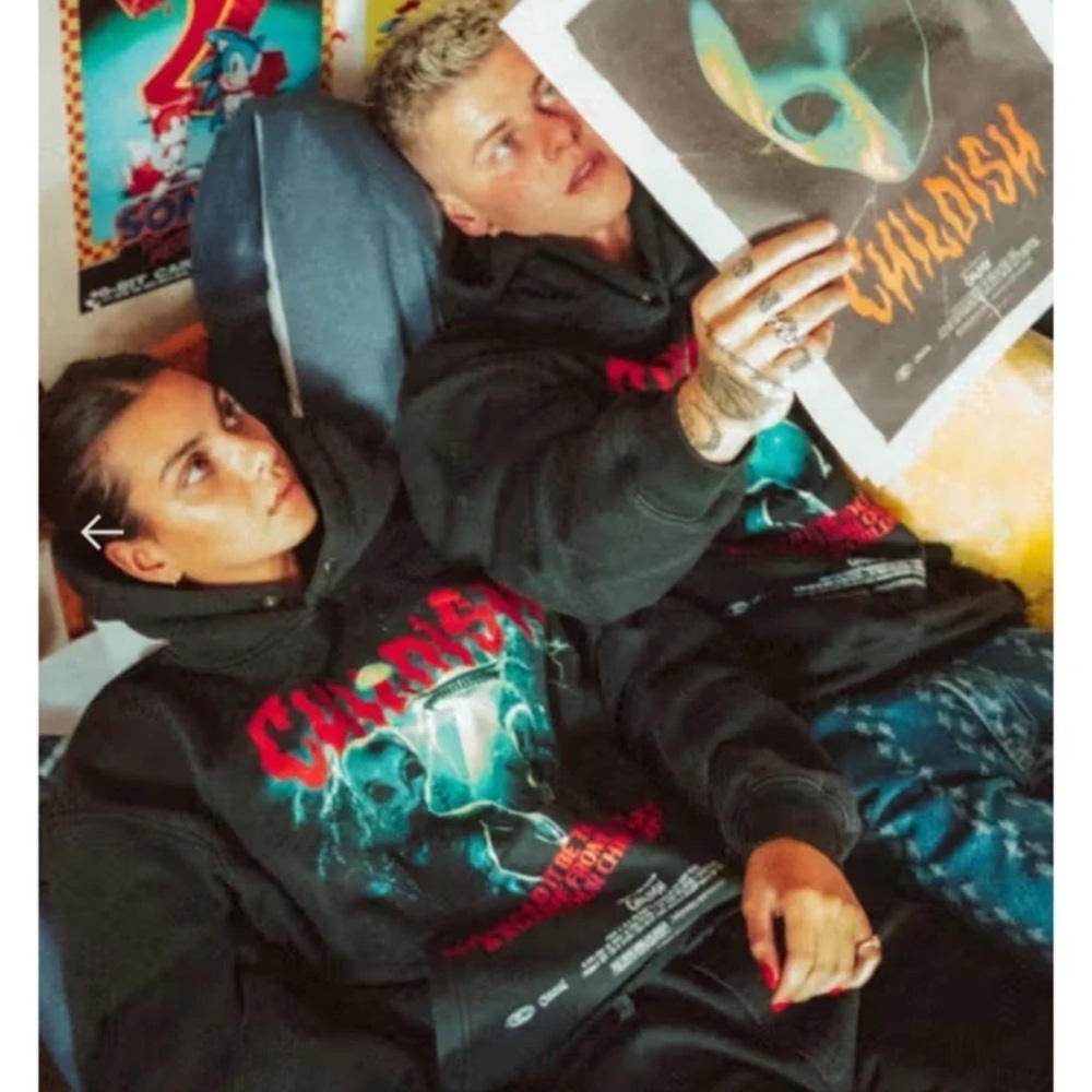 Childish Halloween Limited Edition Alien Abduction Hoodie size Large - Picture 5 of 12